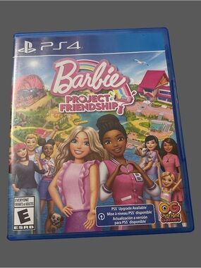 Mattel Barbie PS4 Game Back Cover - Pink, Blue, Green Artwork